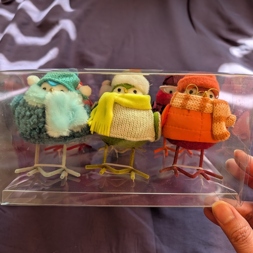 Target Wondershop Knit Birds Decor